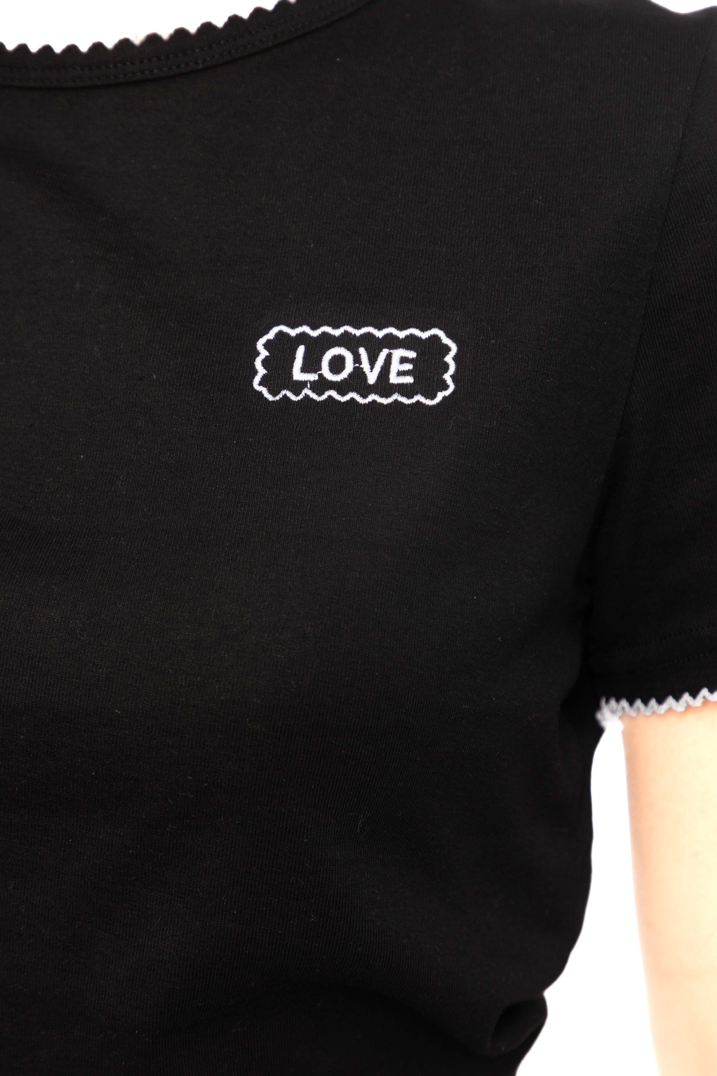 T-shirt crop "Love"