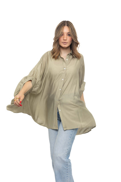 Chemise oversize fluide