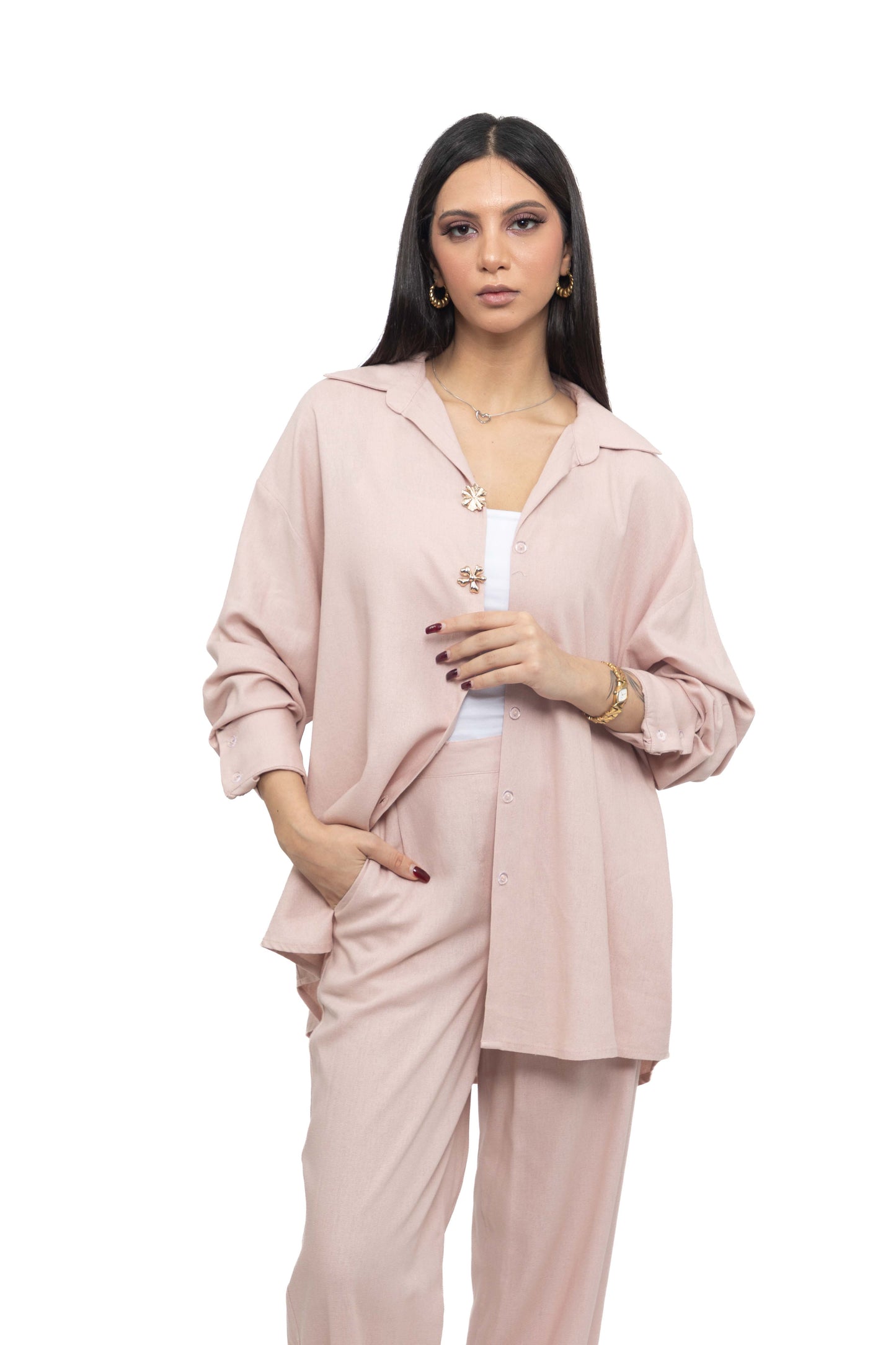 Chemise à deux boutons