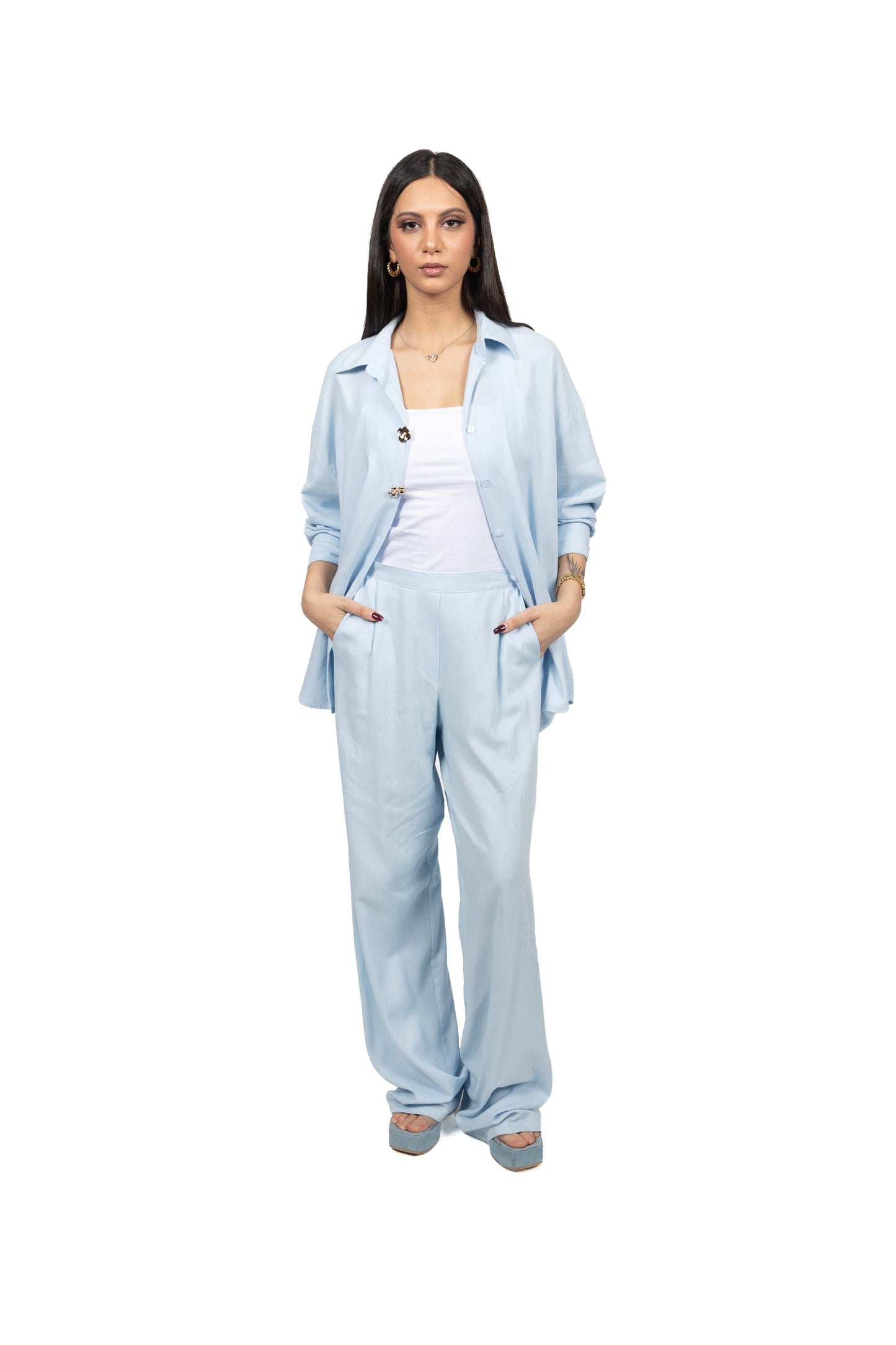 Chemise à deux boutons