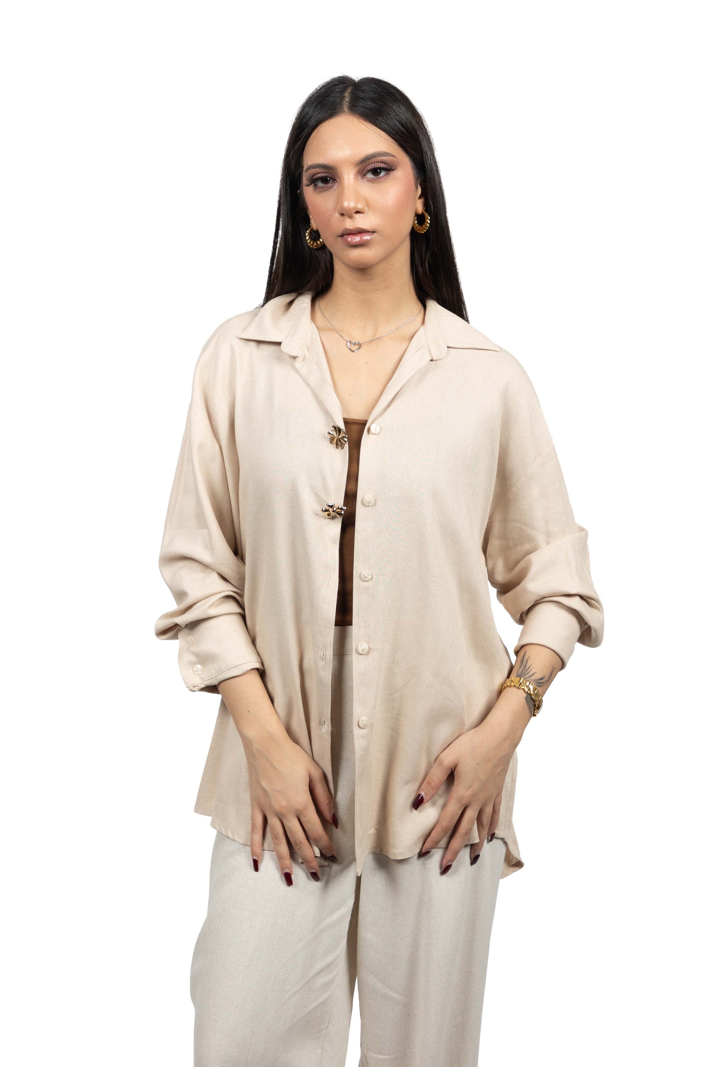 Chemise à deux boutons