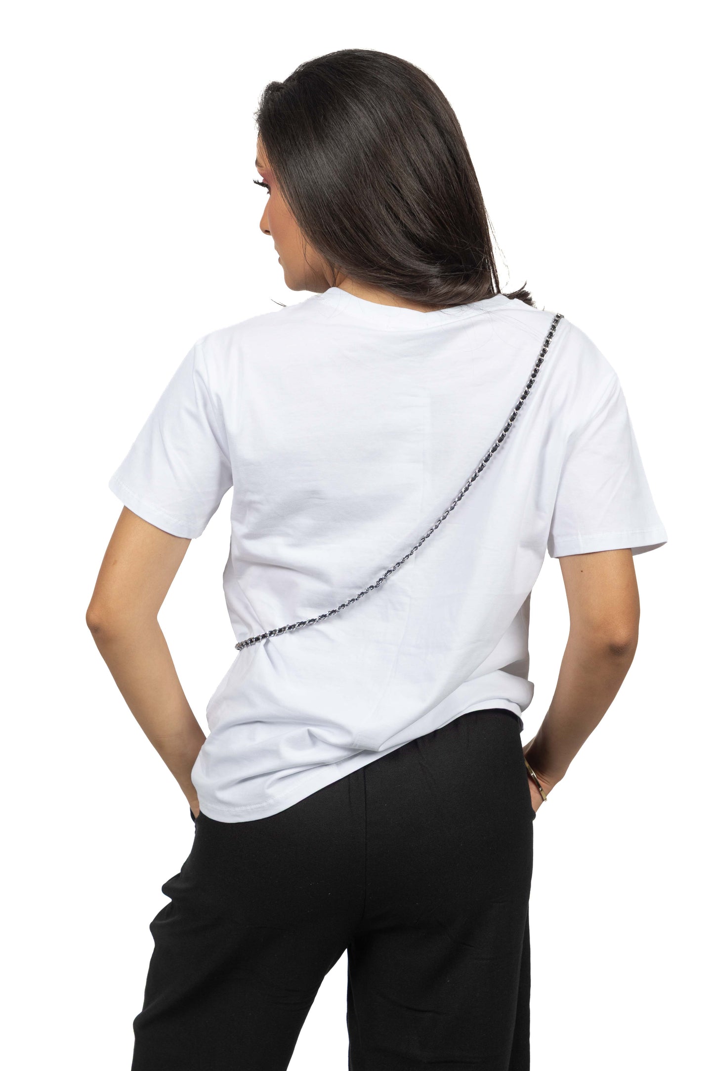 T-shirt étoile avec chaîne bandeau