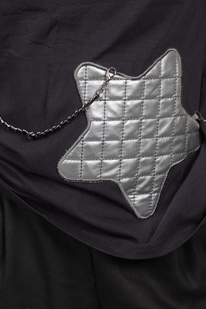 T-shirt étoile avec chaîne bandeau