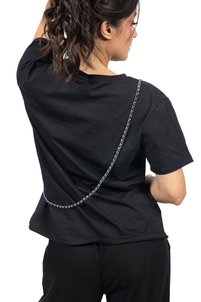 T-shirt étoile avec chaîne bandeau