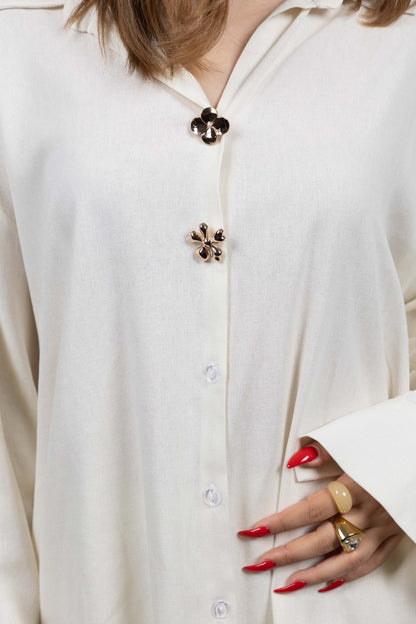 Chemise à deux boutons